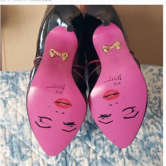 NEW Betsey Johnson VINTAGE KNEE HIGH BOOTS - Picture 10 of 15